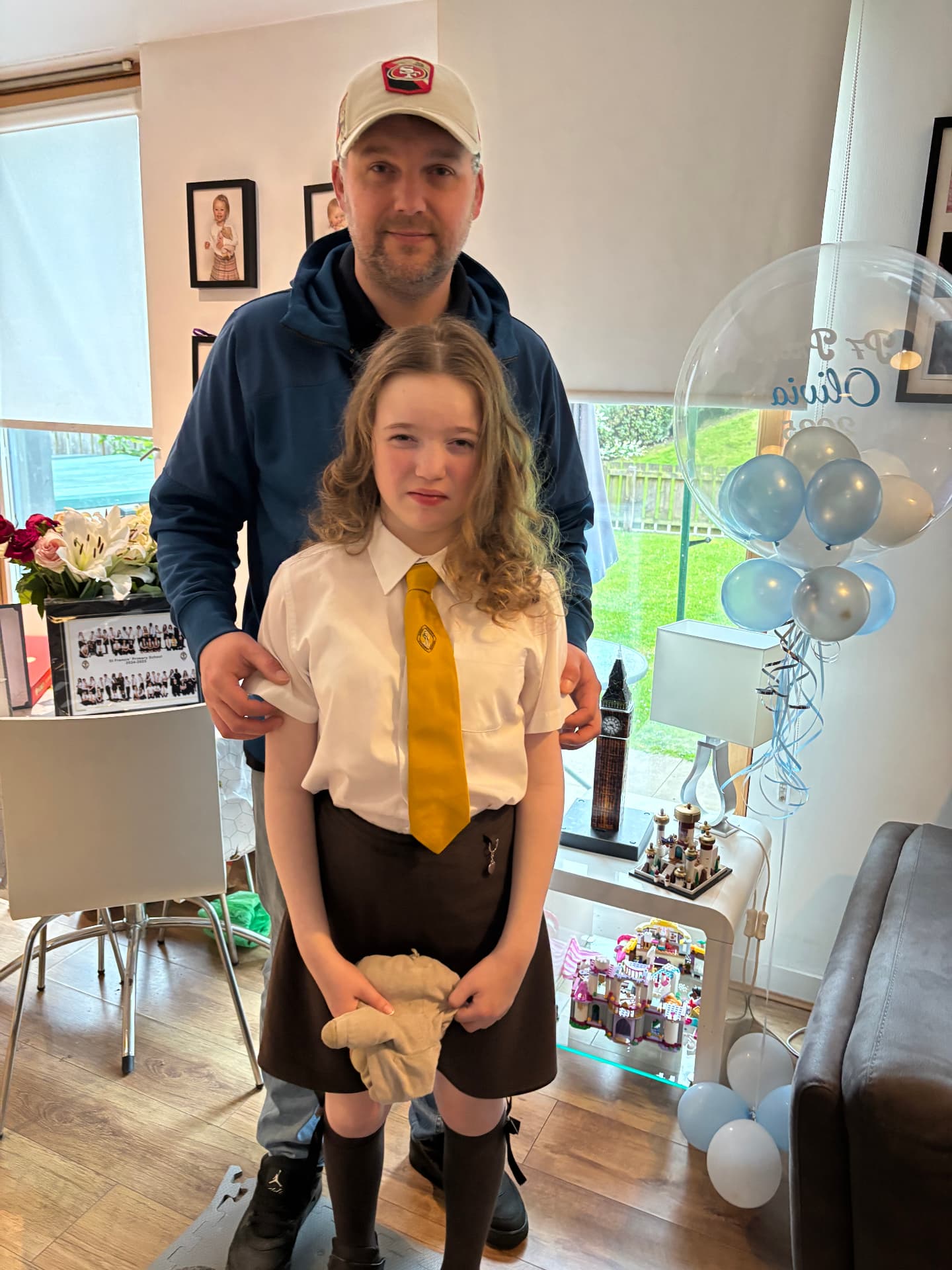 Daddy's girl — Olivia with her dad, her number one supporter